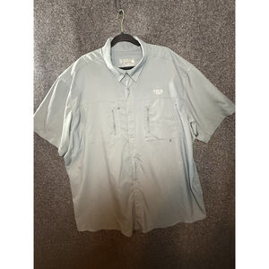 Scheels Outfitters Men's Fishing Pursuit Button Up Shirt 3xl Stone Blue